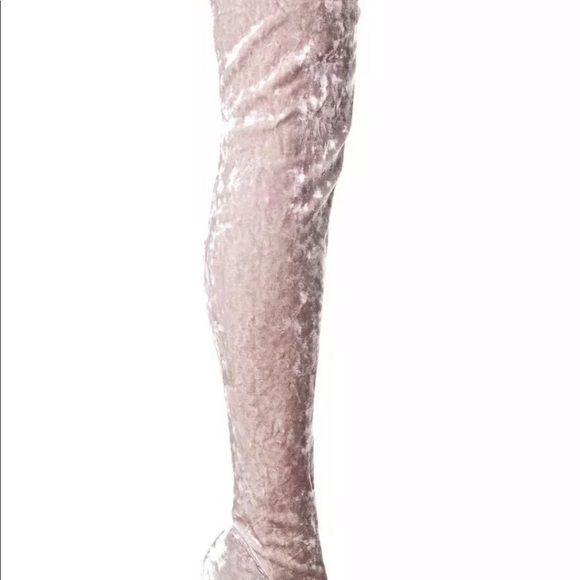 Cape Robbin Paw-27 over the knee grey boot - Picture 7 of 8